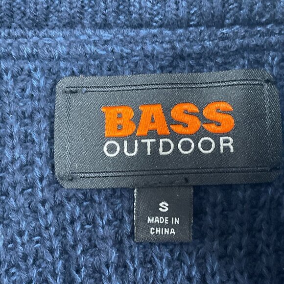 Bass Outdoor Mens Mixed Sweater Moonlit Ocean S NWT 6634 - Picture 3 of 9